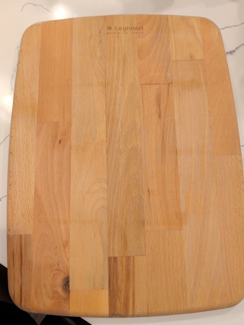Legnoart Brand Beechwood Cutting Board, Made in Italy, 12" X 9"